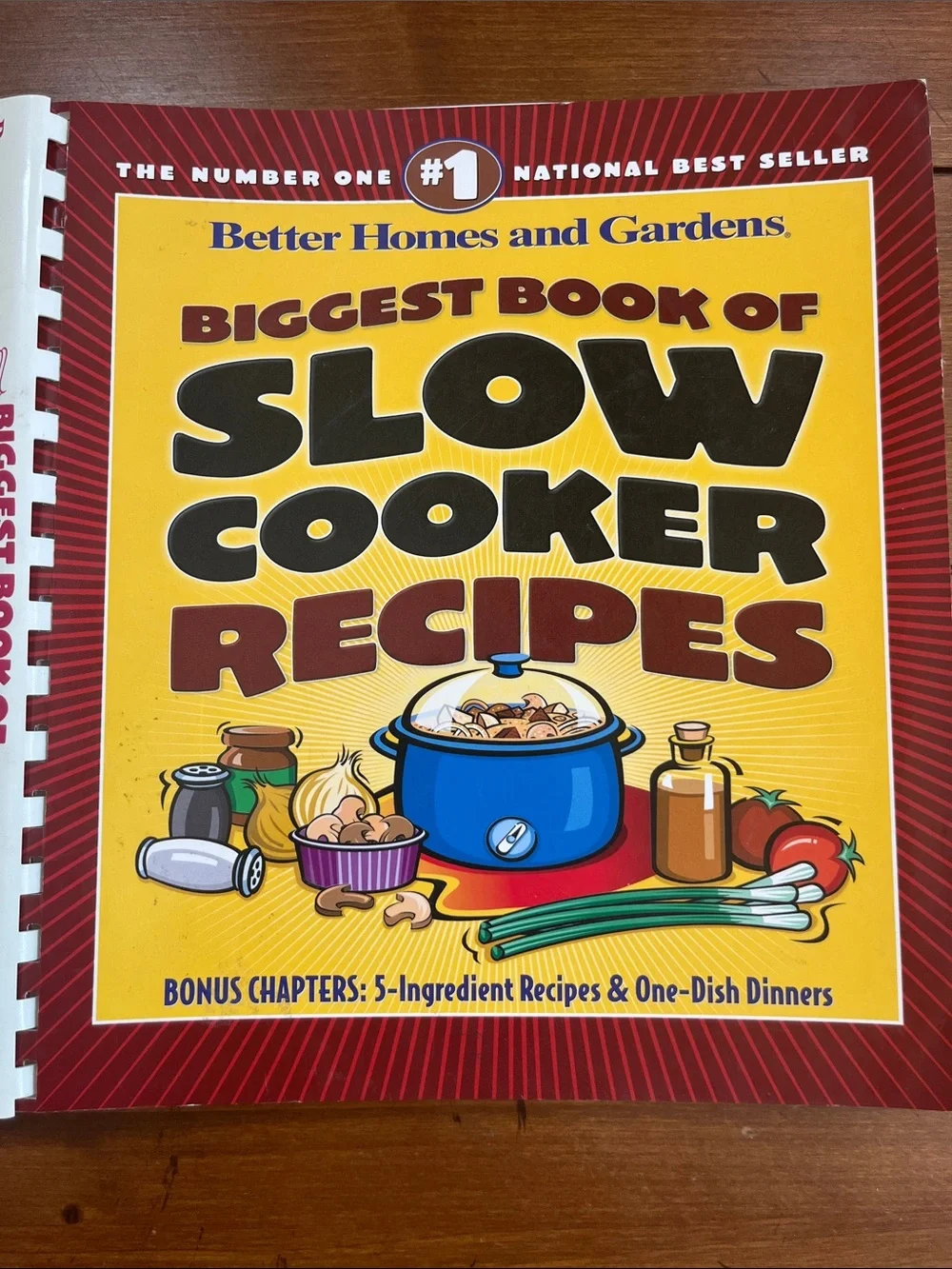 Better Homes and Gardens Slow Cooker Recipes Cookbook - Yellow & Blue Cover